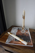 Gold Leaf Taper Candle