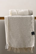 Modern Off-White Waffle Weave Blanket