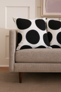 HUSH Monochrome Organic Dot Cushion Cover